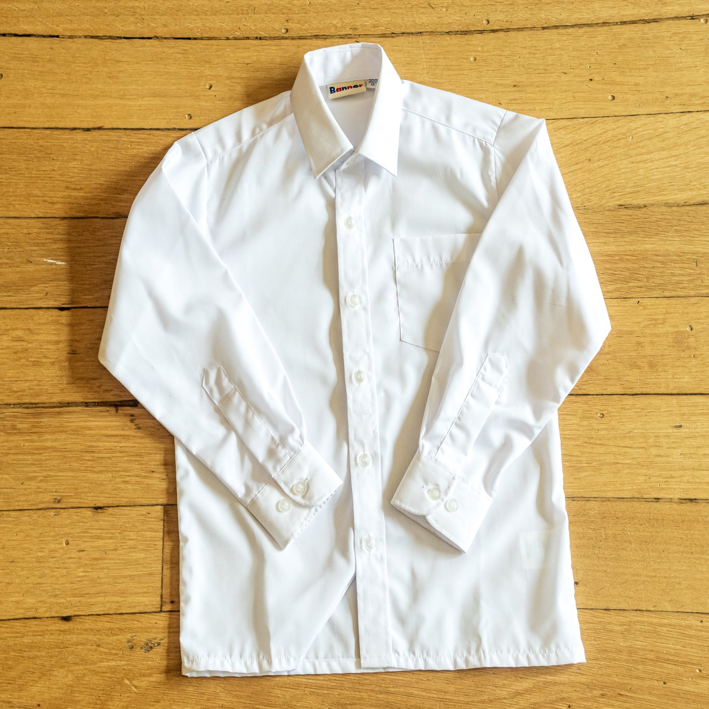 White Long Sleeved Shirt (twin pack)