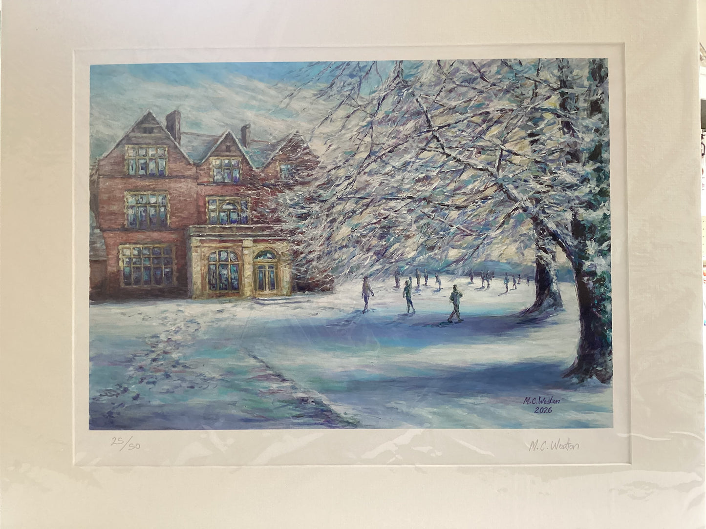 Limited edition print - Winter Scene Ditcham Park School