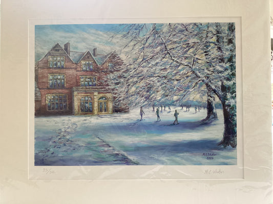Limited edition print - Winter Scene Ditcham Park School